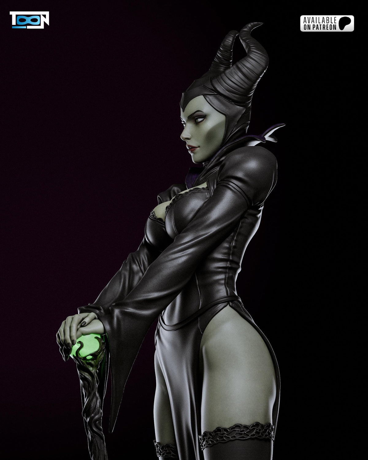 Maleficent Dark Fairy – Sleeping Beauty Fan Art Statue | Maximum Detailed 16K Ultra-High Definition