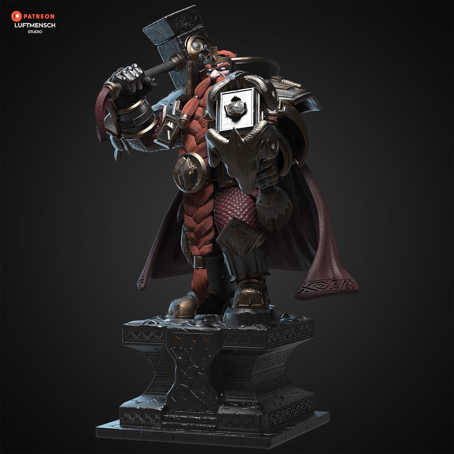 Magni Bronzebeard - King of the dwarven kingdom of Khaz Modan | Maximum Detailed 16K Ultra-High Definition