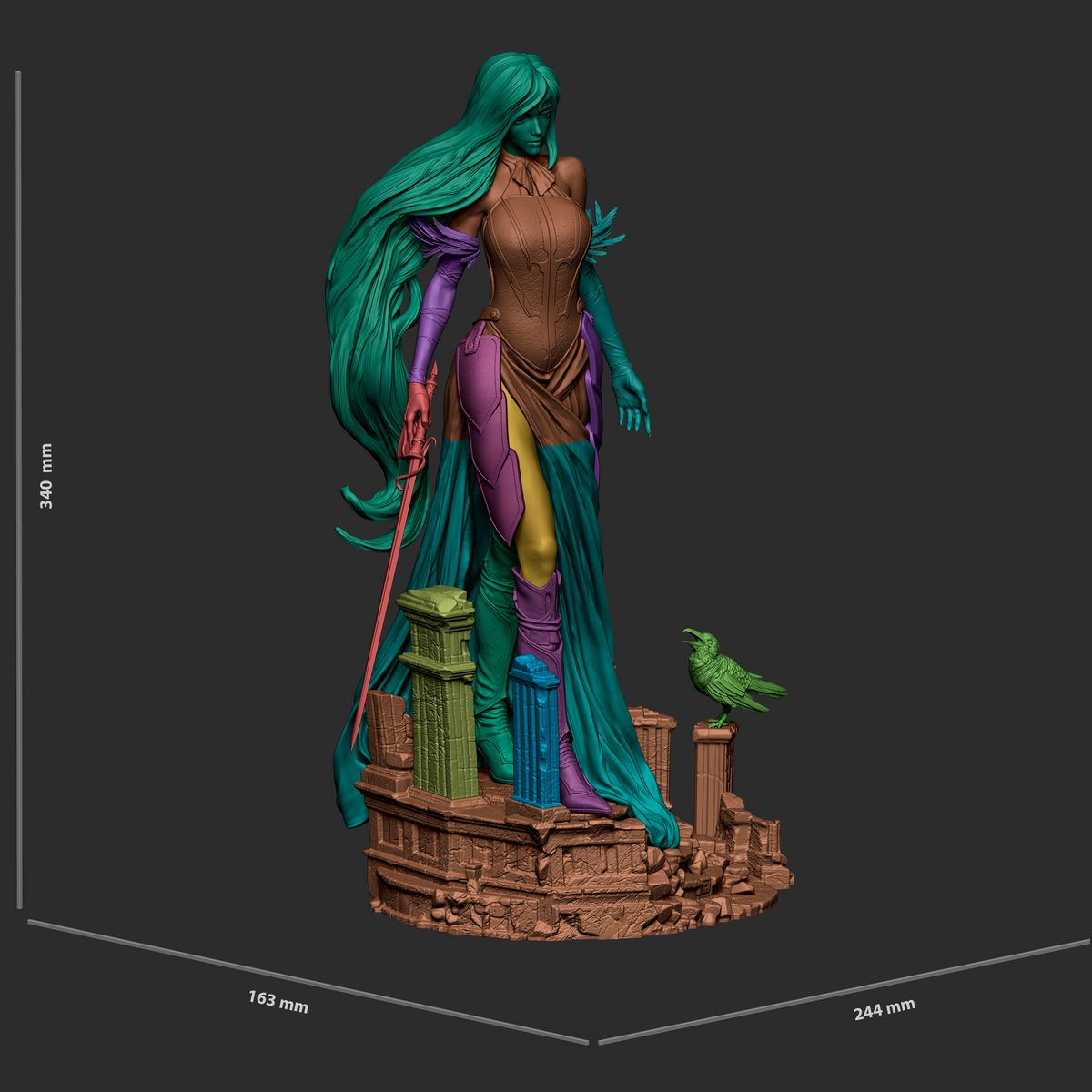 Castlevania Shanoa Figurine | Maximum Detailed 16K Ultra-High Definition