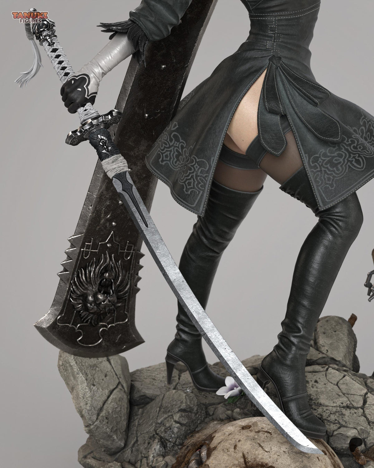 NieR: Automata 2B – Mechanical Soul Diorama Statue | Maximum Detailed 16K Ultra-High Definition