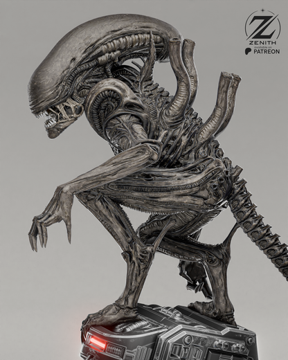 Alien Xenomorph Statue | Maximum Detailed 16K Ultra-High Definition