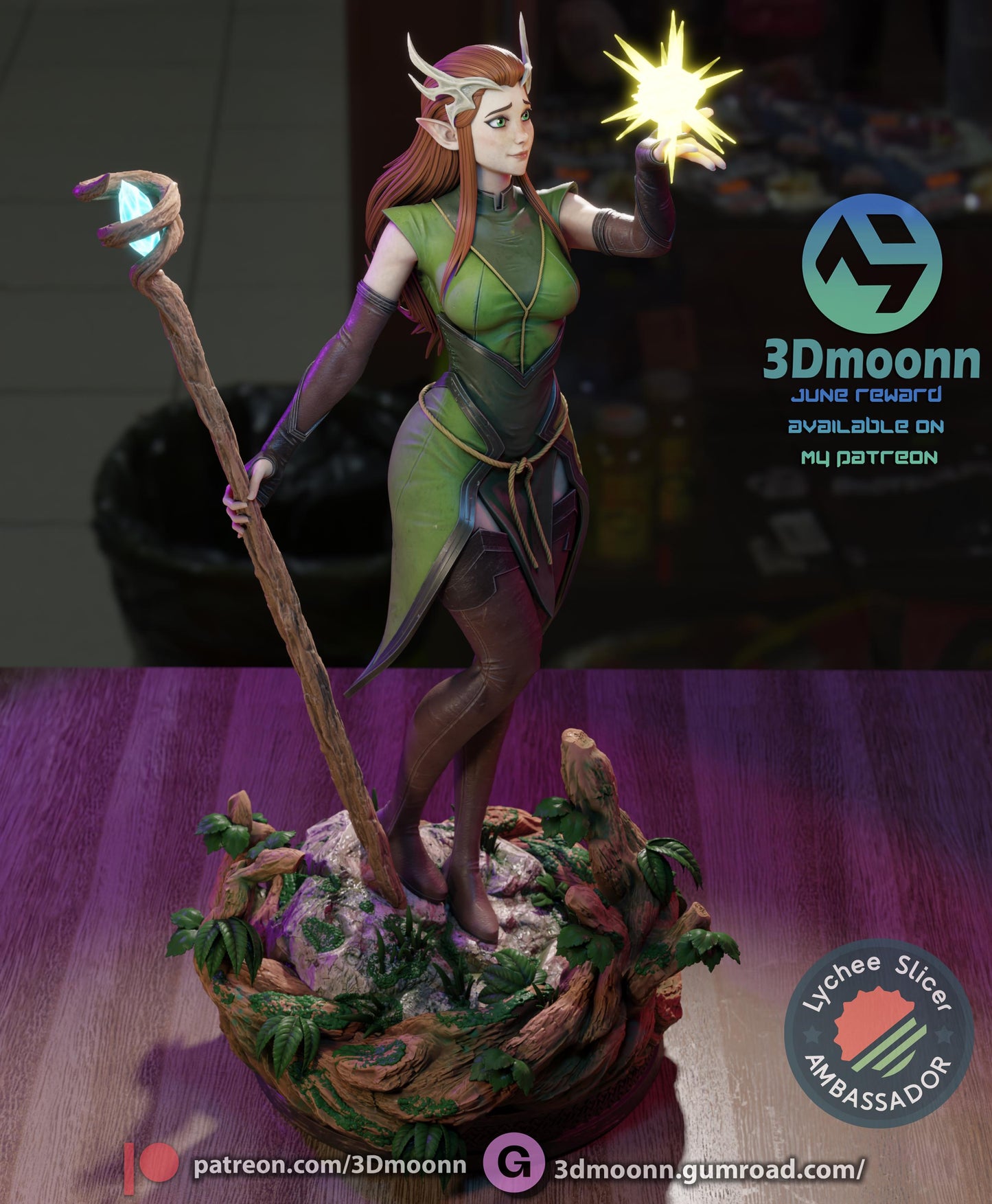 Keyleth - The Legend of Vox Machina Statue | Maximum Detailed 16K Ultra-High Definition