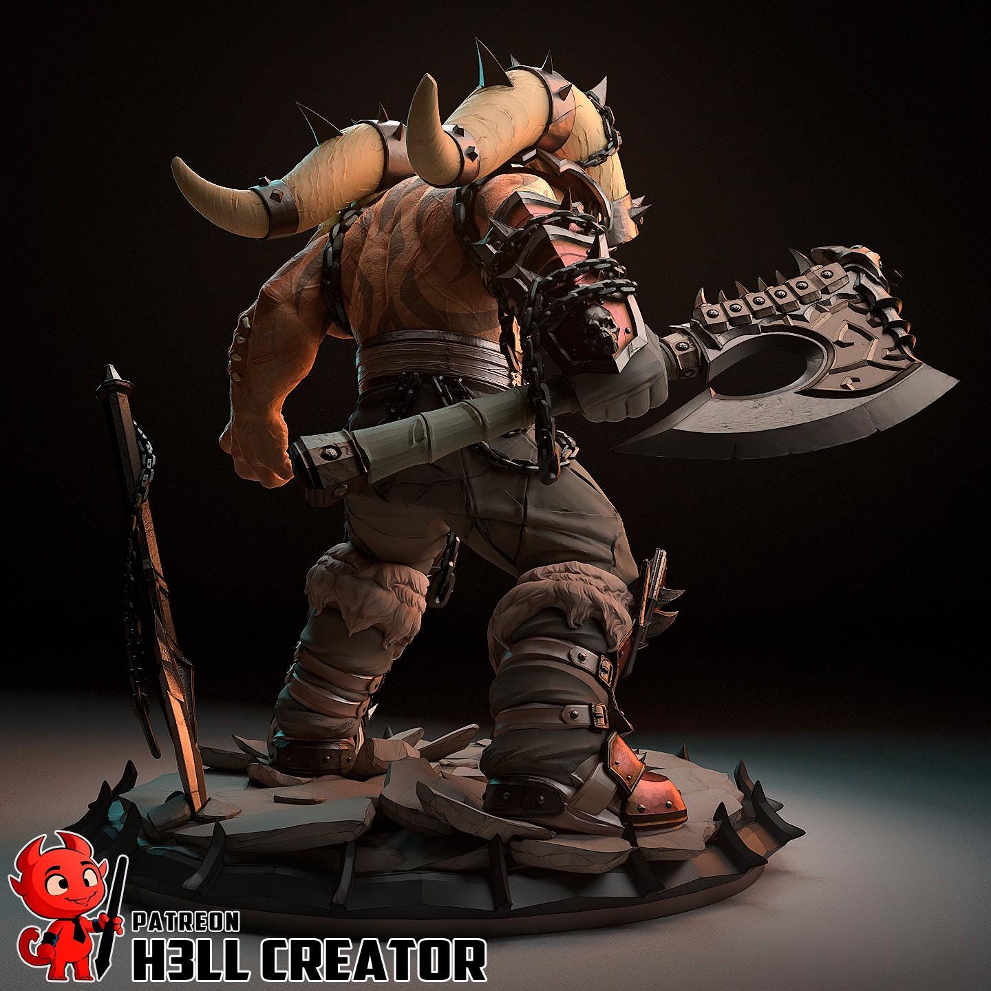 Garrosh Hellscream – World of Warcraft Orc Warchief | Maximum Detailed 16K Ultra-High Definition