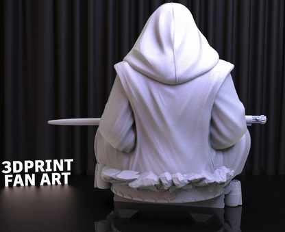 Hand-Painted Obi Wan Kenobi Bust | Maximum Detailed 16K Ultra-High Definition