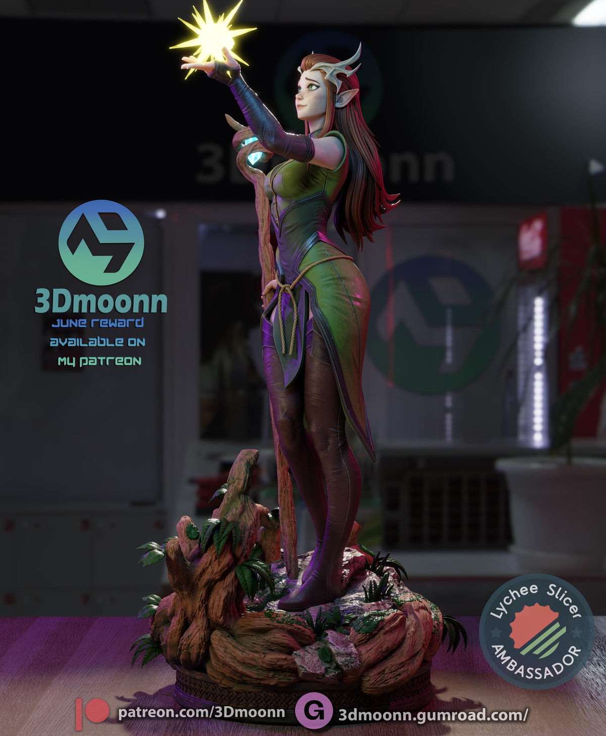 Keyleth - The Legend of Vox Machina Statue | Maximum Detailed 16K Ultra-High Definition