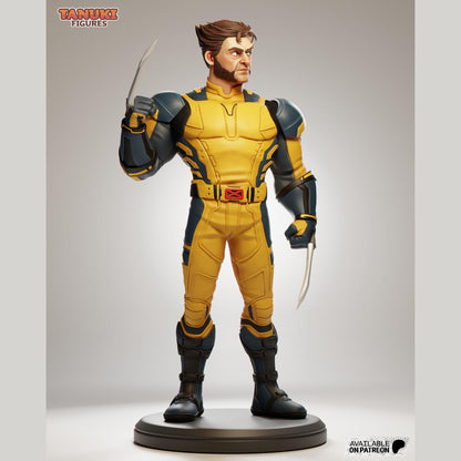 Wolverine Sculpture  | Maximum Detailed 16K Ultra-High Definition
