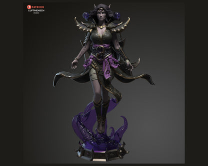 Xal'atath – World of Warcraft Harbinger of the Void Statue  Maximum Detailed 16K Ultra-High Definition