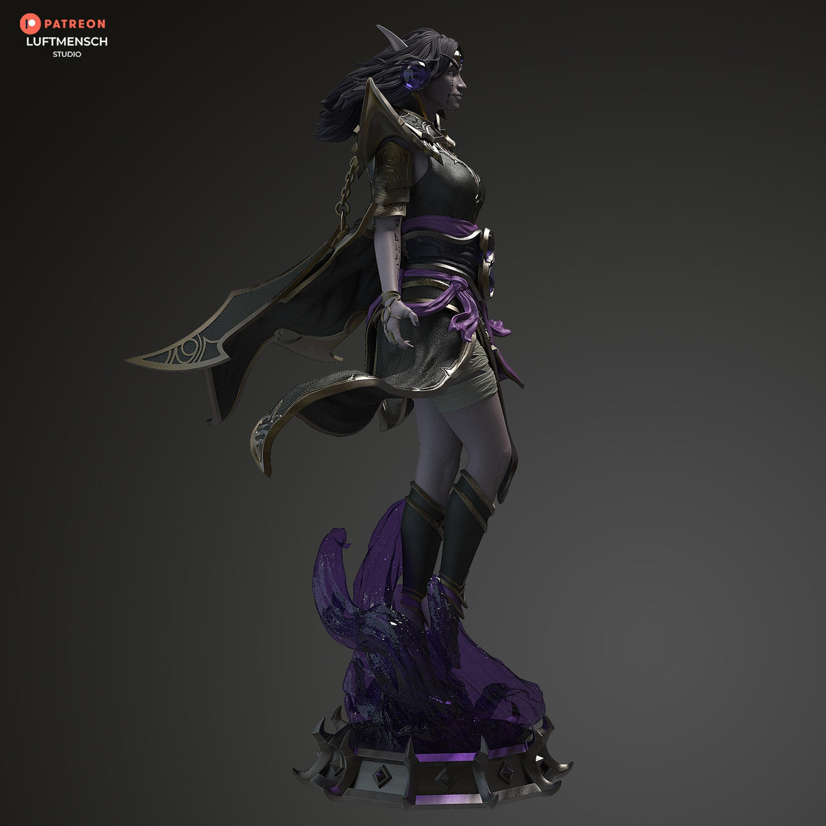 Xal'atath – World of Warcraft Harbinger of the Void Statue  Maximum Detailed 16K Ultra-High Definition