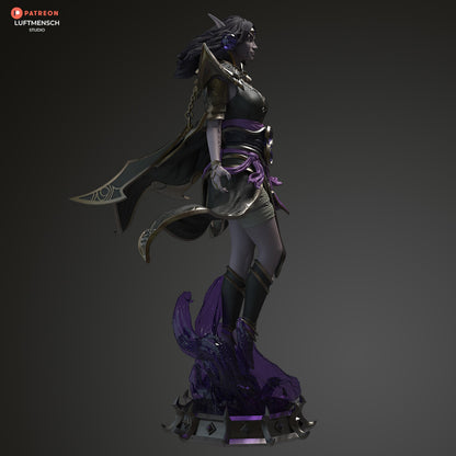 Xal'atath – World of Warcraft Harbinger of the Void Statue  Maximum Detailed 16K Ultra-High Definition