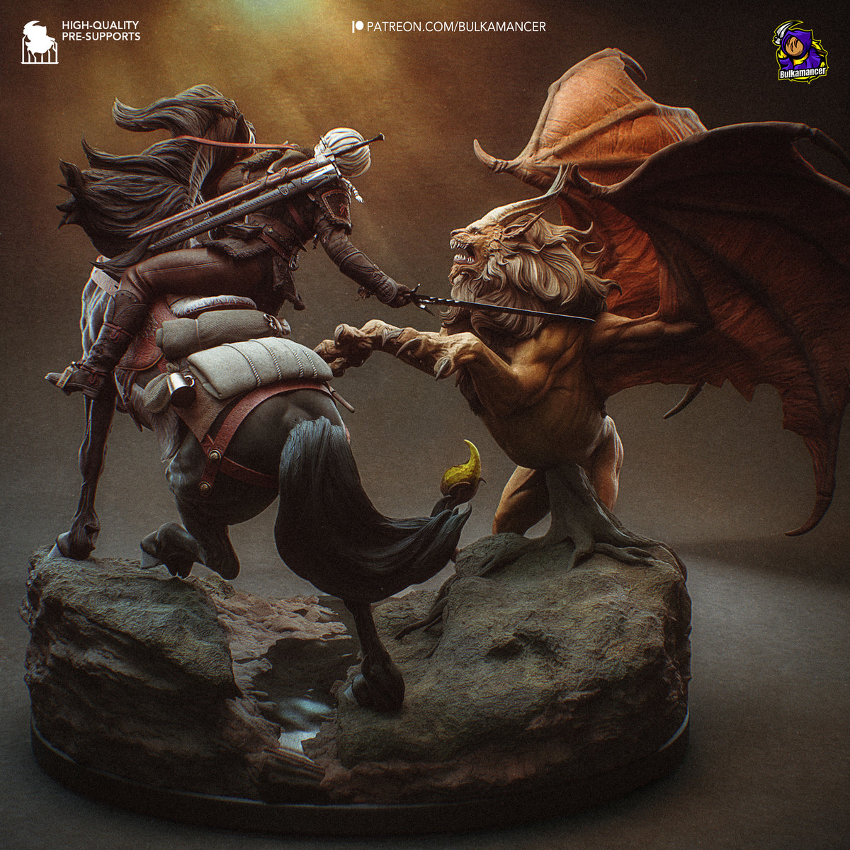 Ciri vs Manticore Diorama | Maximum Detailed 16K Ultra-High Definition
