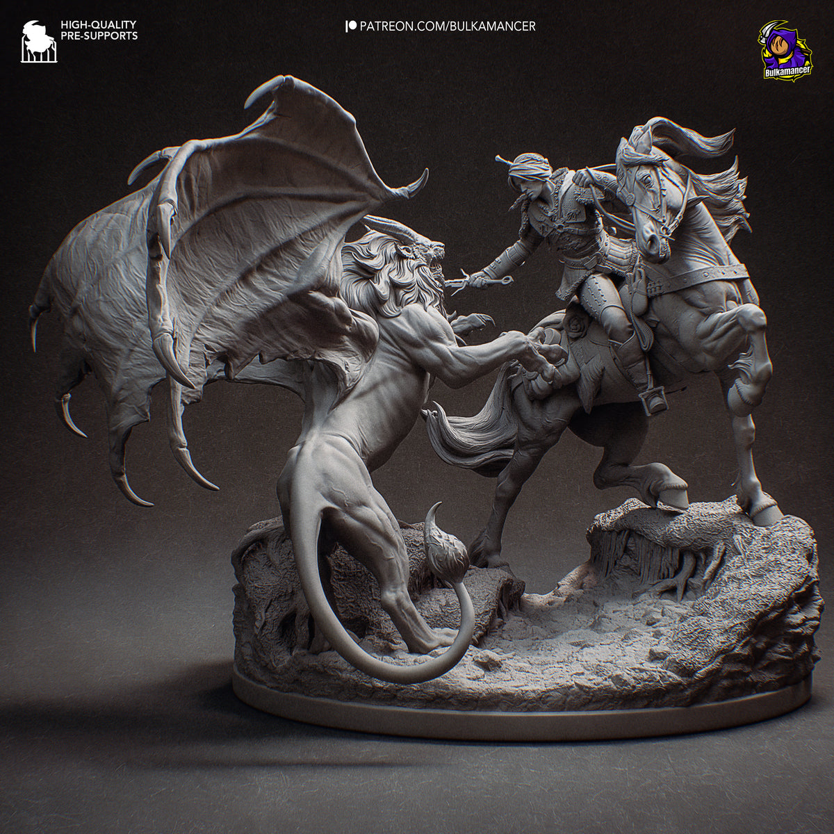 Ciri vs Manticore Diorama | Maximum Detailed 16K Ultra-High Definition