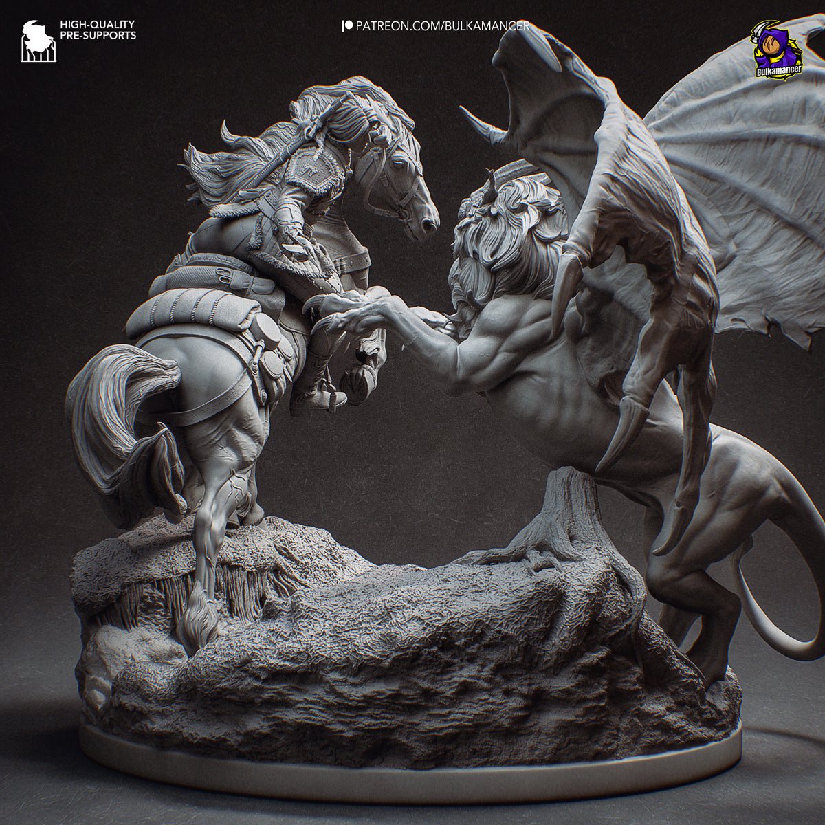 Ciri vs Manticore Diorama | Maximum Detailed 16K Ultra-High Definition
