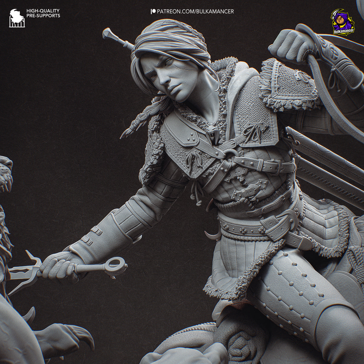 Ciri vs Manticore Diorama | Maximum Detailed 16K Ultra-High Definition