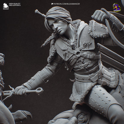 Ciri vs Manticore Diorama | Maximum Detailed 16K Ultra-High Definition
