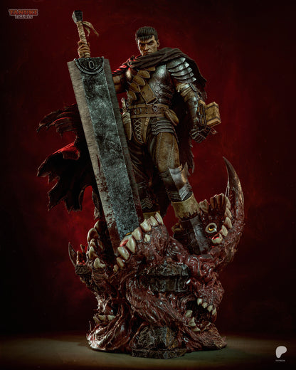 Guts The Black Swordsman Statue – Berserk Anime Diaroma | Maximum Detailed 16K Ultra-High Definition