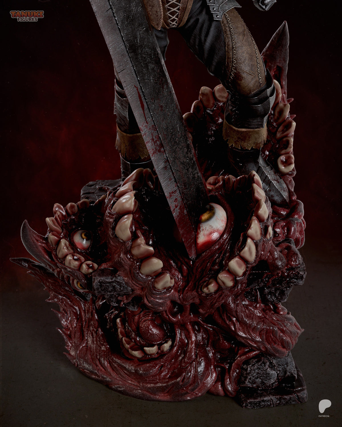 Guts The Black Swordsman Statue – Berserk Anime Diaroma | Maximum Detailed 16K Ultra-High Definition