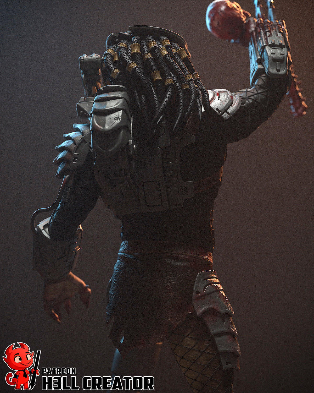 Predator Sculpture | Maximum Detailed 16K Ultra-High Definition