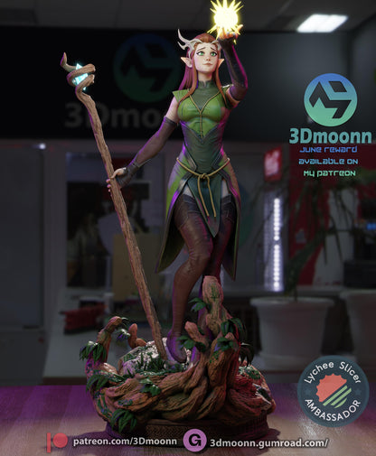 Keyleth - The Legend of Vox Machina Statue | Maximum Detailed 16K Ultra-High Definition