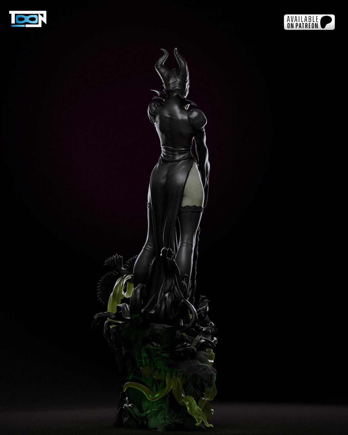 Maleficent Dark Fairy – Sleeping Beauty Fan Art Statue |  Maximum Detailed 16K Ultra-High Definition