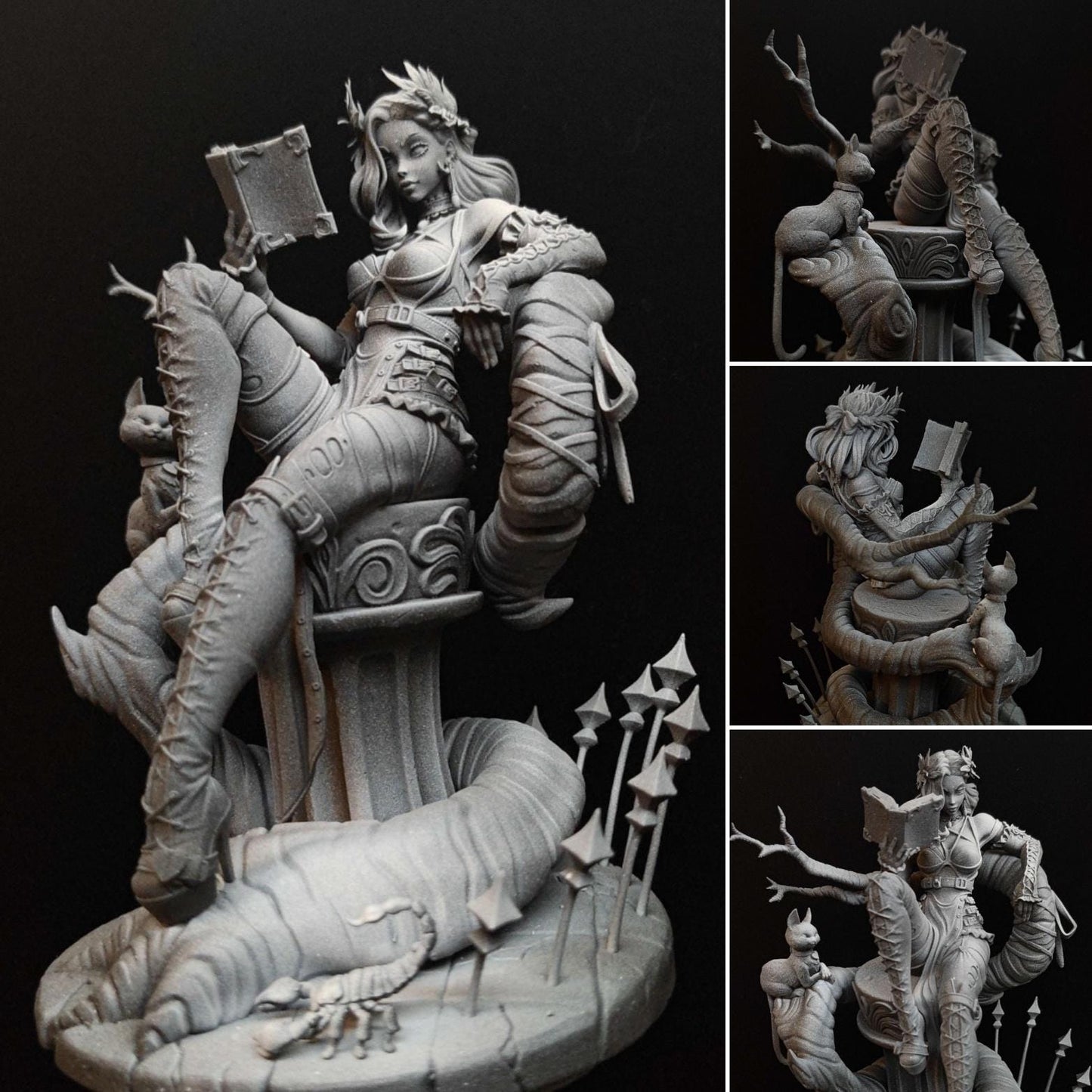 Pin-up Rosanne The Witch Queen Sculpture & Miniature | Maximum Detailed 12K Resin Collectible