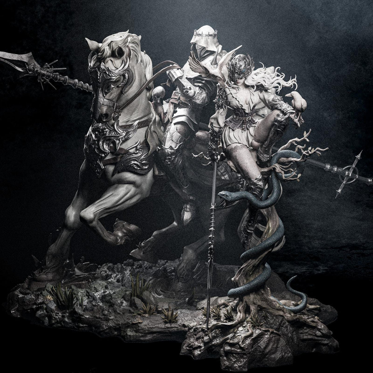 Lenora and Dareios Diorama | Maximum Detailed 12k Resin Printed Figure