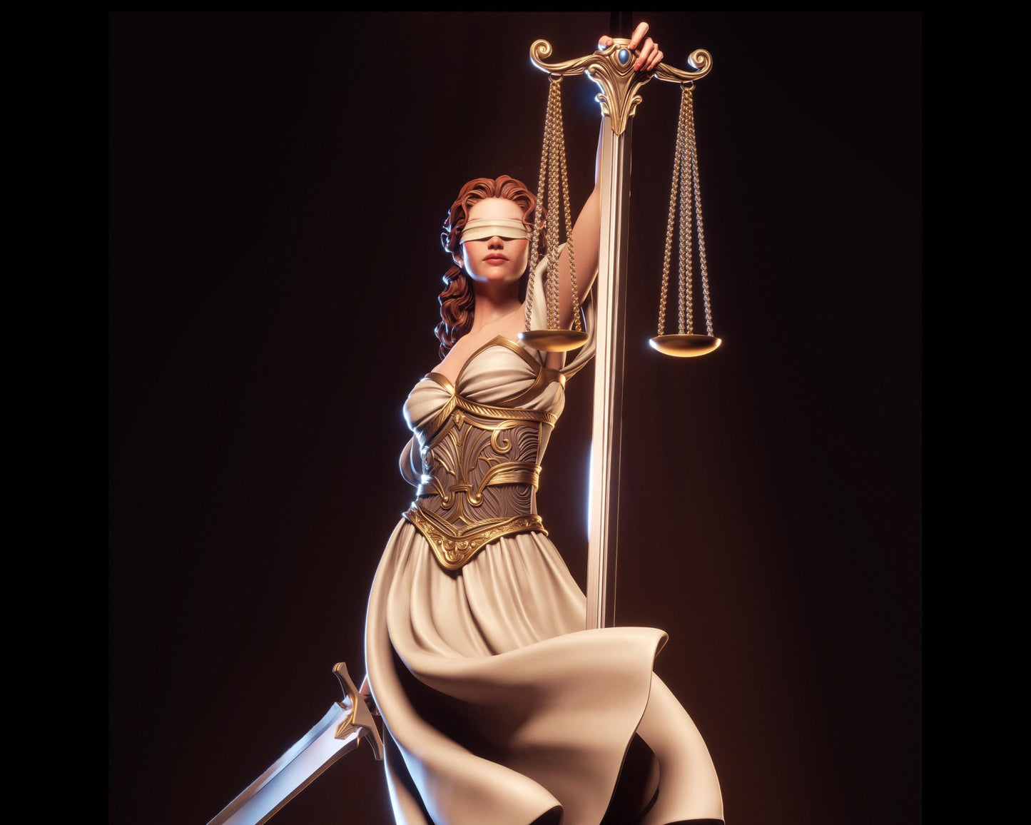Lady Justice Statue | Maximum Detailed 12k Resin Printed Figure