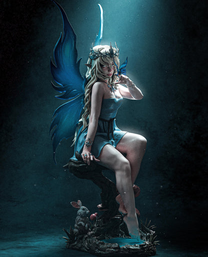 Divine Fairy Statue | Maximum Detailed 12k Resin Printed Figure