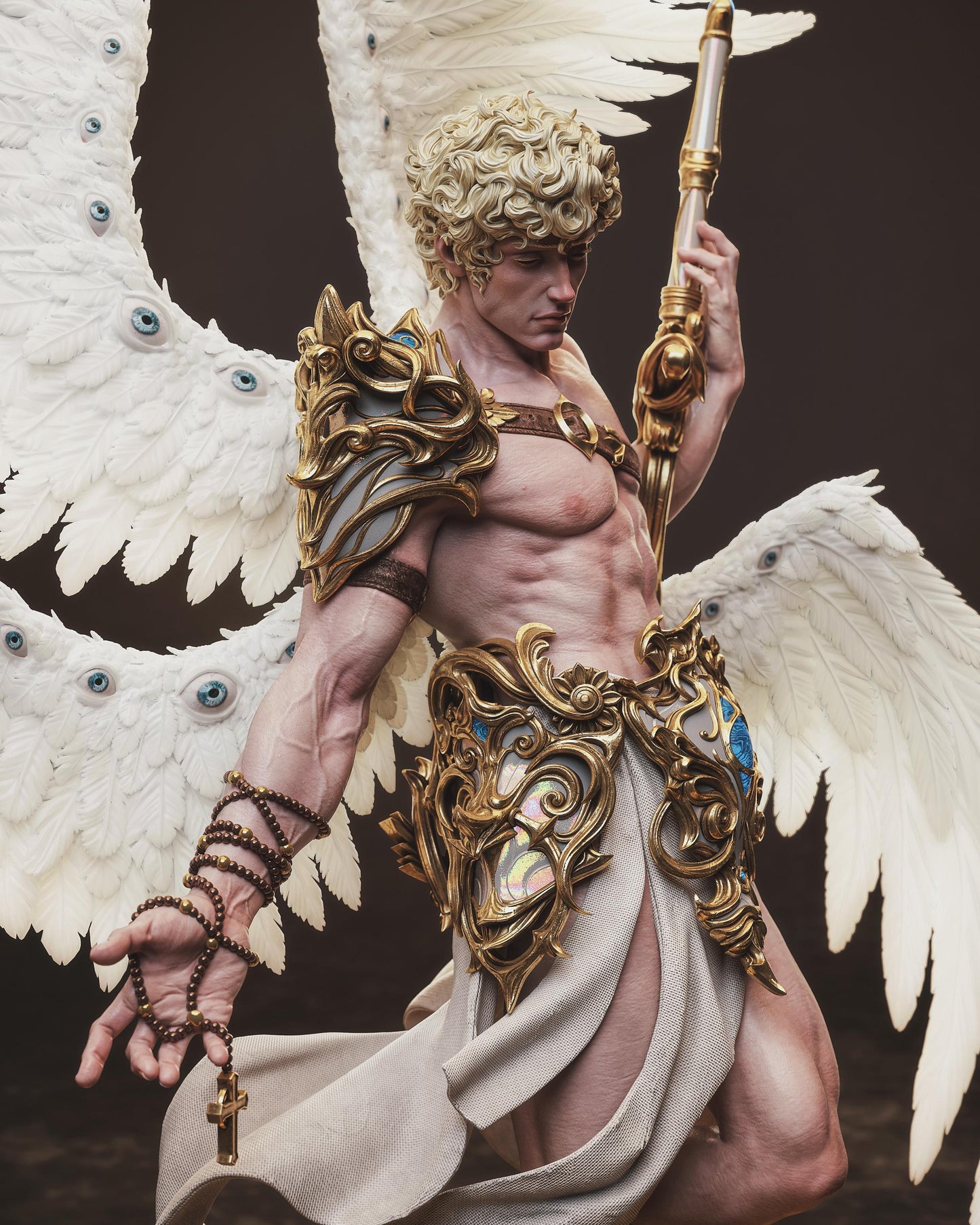Cherubim Angel Statue | Maximum Detailed 12k Resin Printed Figure