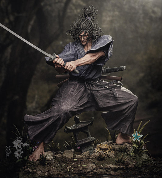 Legendary Samurai Ronin Miyamoto Musashi Statue | Maximum Detailed 12k Resin Printed Figure