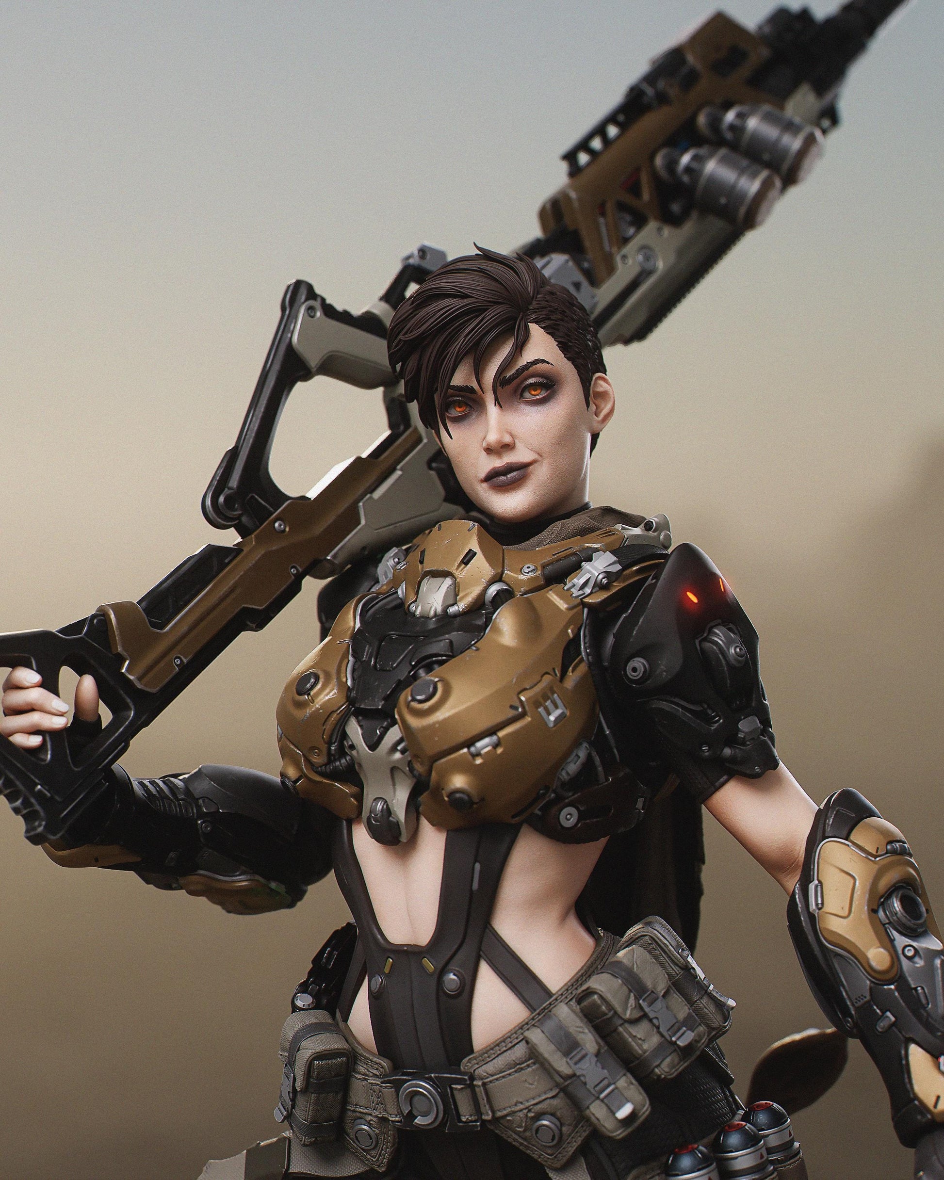 Kyla Bounty Hunter Statue | Maximum Detailed 12k Resin Printed Figure