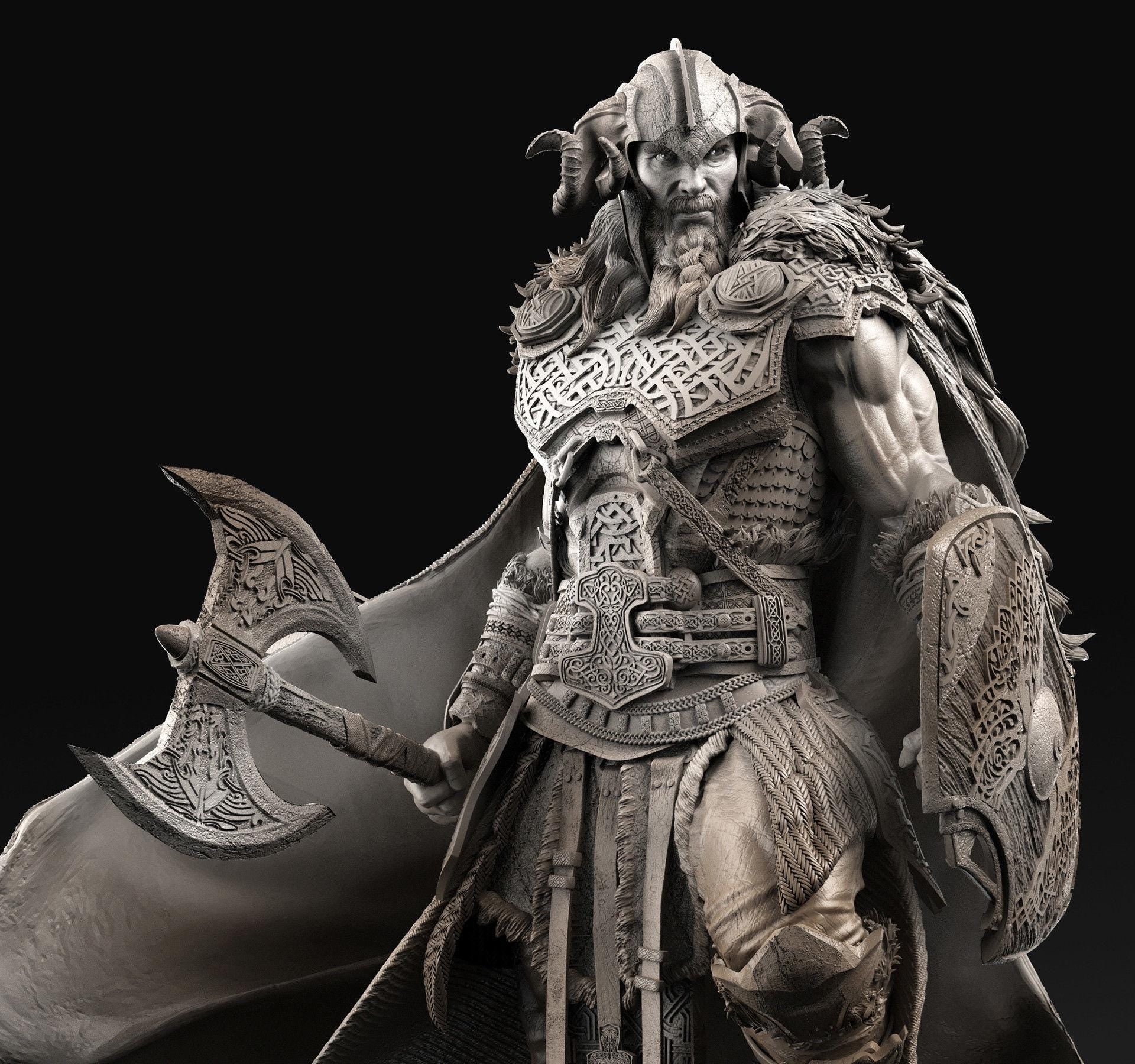 Thor God of Thunder Statue | Maximum Detailed 12k Resin Printed Figure