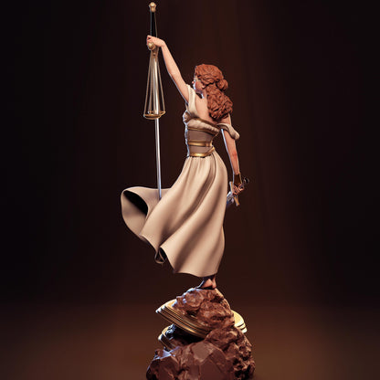 Lady Justice Statue | Maximum Detailed 12k Resin Printed Figure