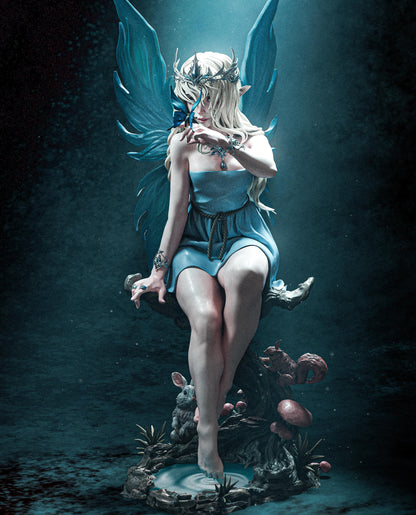 Divine Fairy Statue | Maximum Detailed 12k Resin Printed Figure