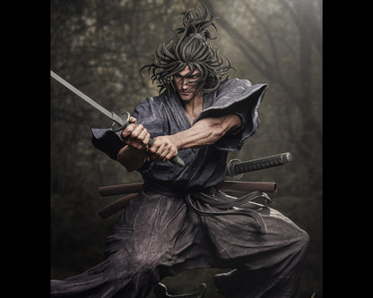 Legendary Samurai Ronin Miyamoto Musashi Statue | Maximum Detailed 12k Resin Printed Figure