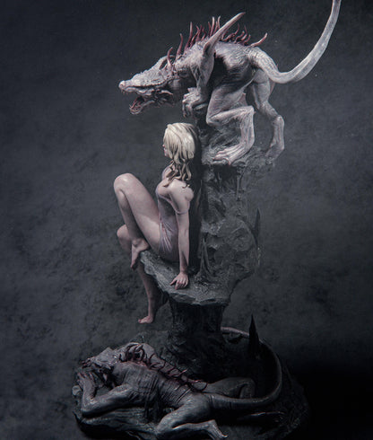 Elegy of Wyrm Statue | Maximum Detailed 12k Resin Printed Figure
