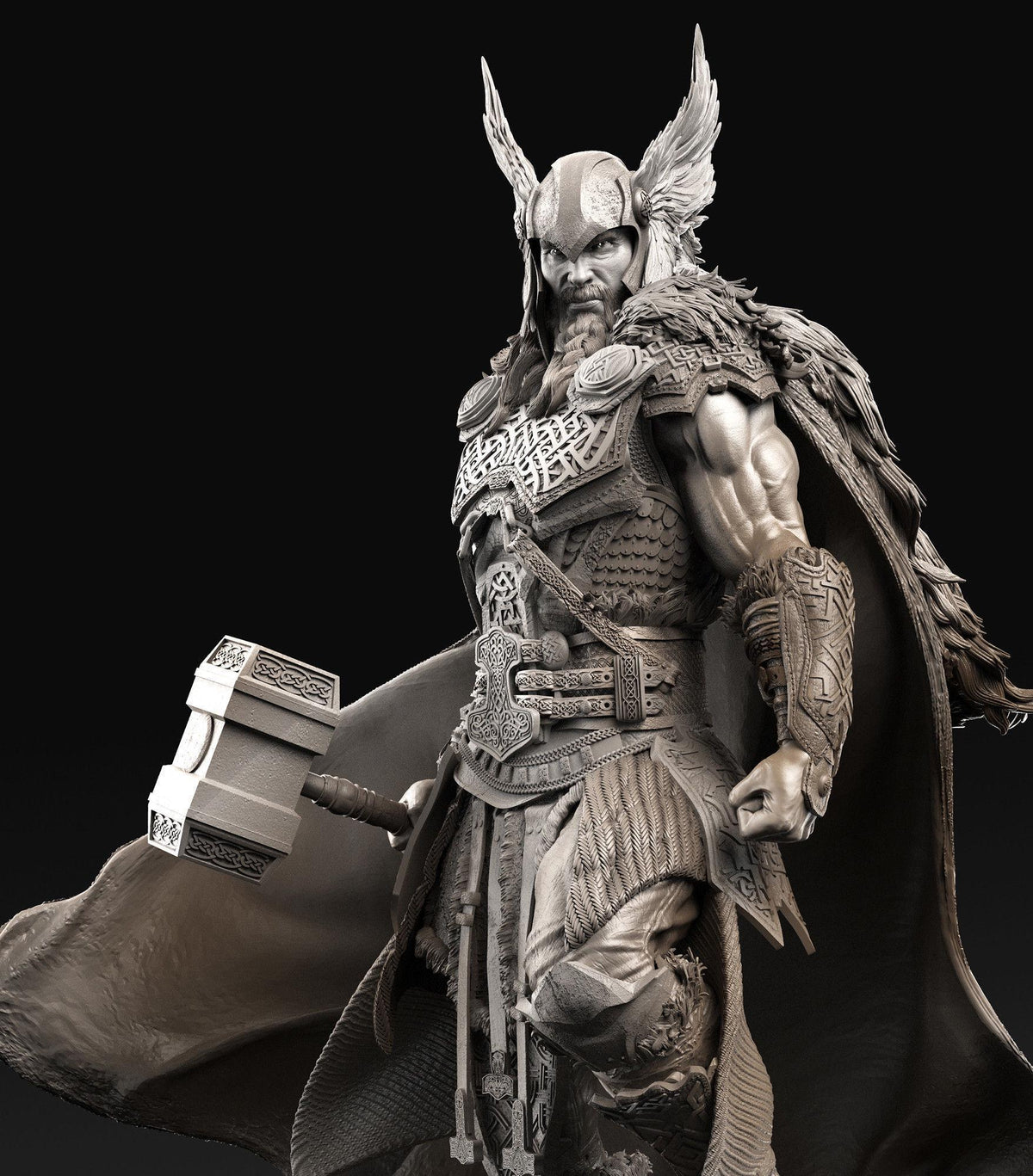 Thor God of Thunder Statue | Maximum Detailed 12k Resin Printed Figure