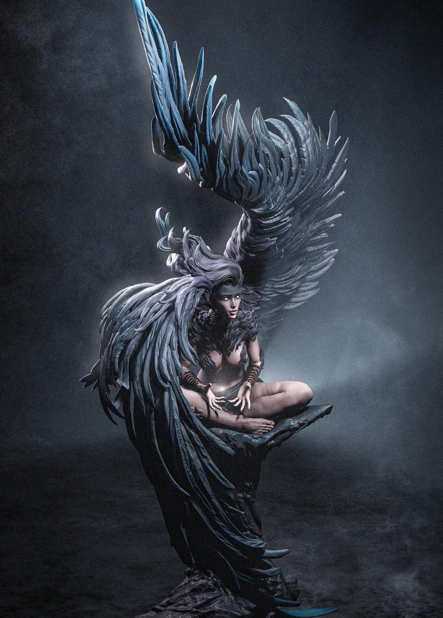 Sphinx Goddess Statue | Maximum Detailed 12k Resin Printed Figure