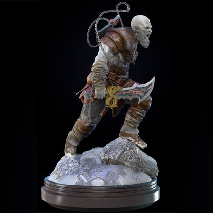 Kratos - God of War Sculpture | Maximum Detailed 16K Ultra-High Definition Resin