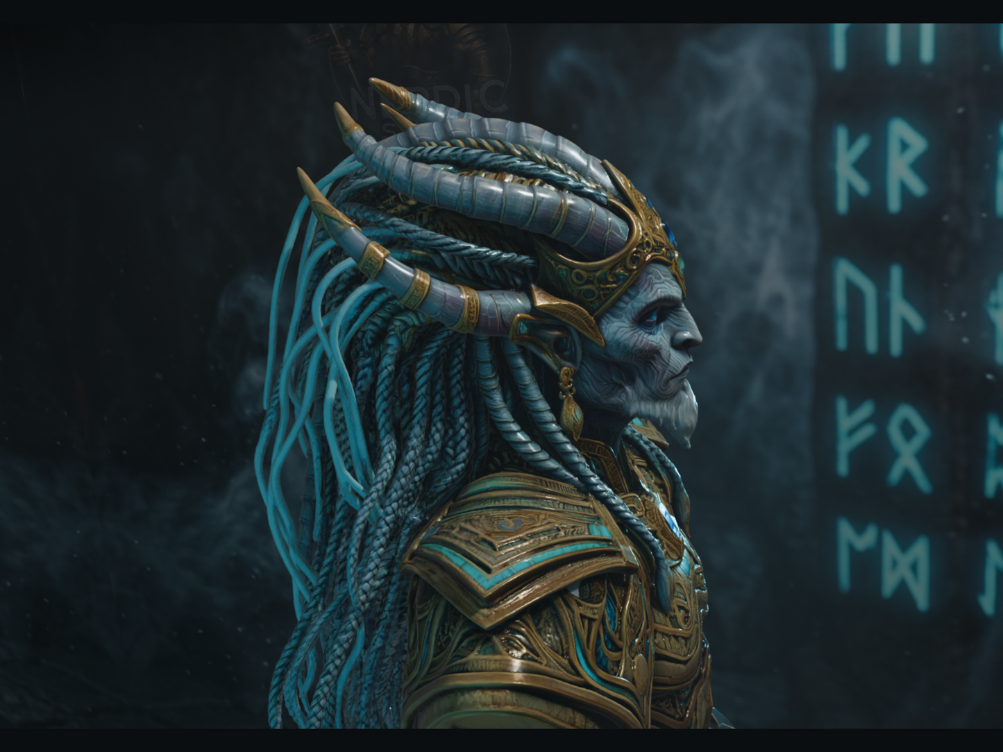 Lich Dragonlord Thallgrund - Ice Wraith Bust  | Maximum Detailed 16K Ultra-High Definition
