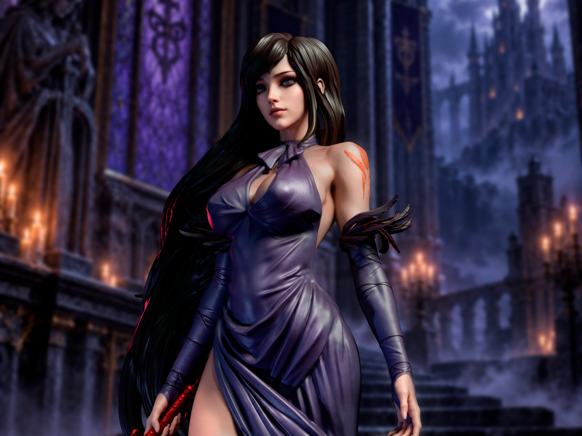 Castlevania Shanoa Figurine | Maximum Detailed 16K Ultra-High Definition