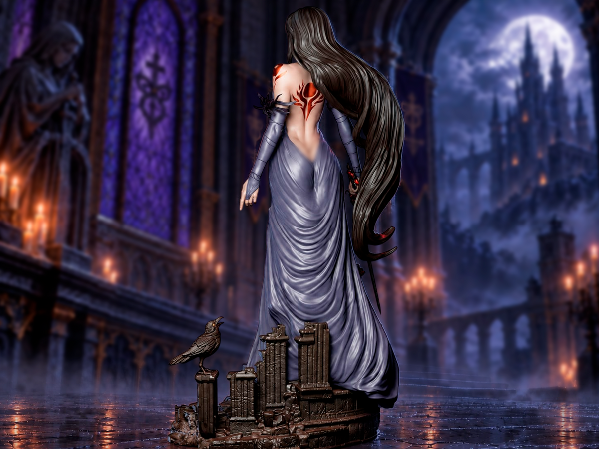 Castlevania Shanoa Figurine | Maximum Detailed 16K Ultra-High Definition