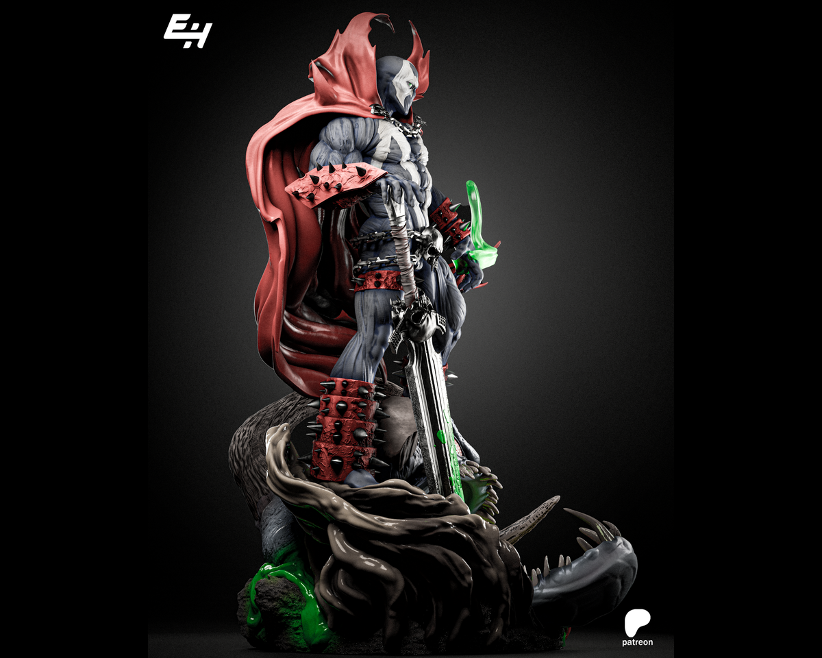 Spawn Sculpture | Maximum Detailed 16K Ultra-High Definition