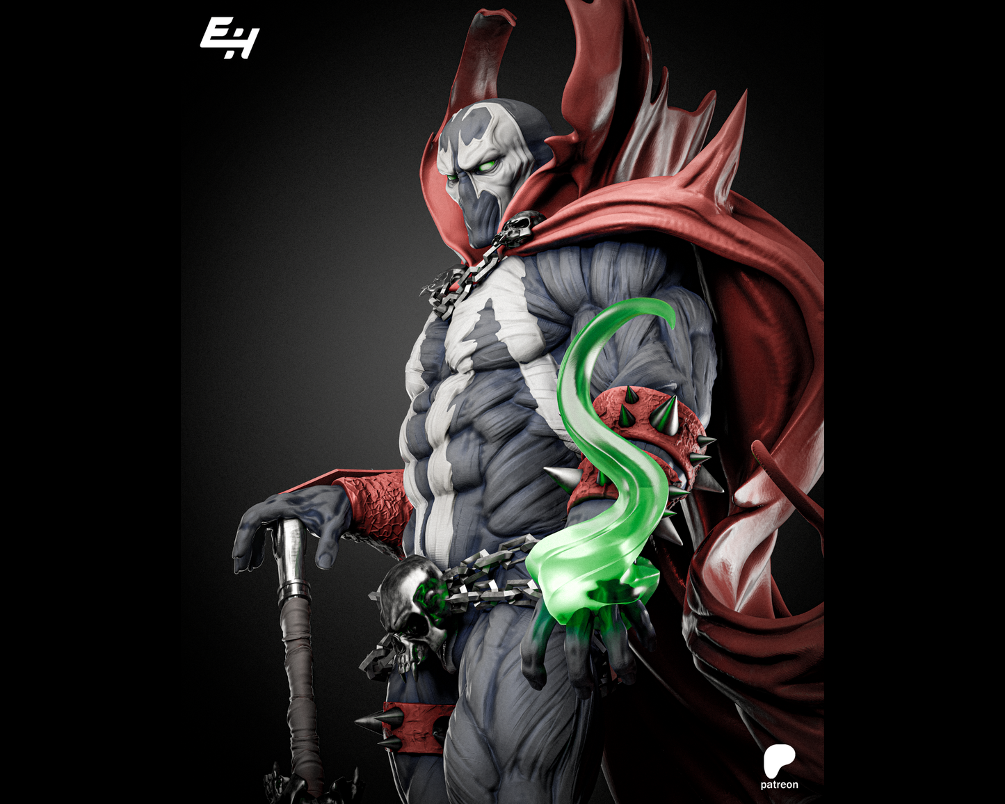 Spawn Sculpture | Maximum Detailed 16K Ultra-High Definition